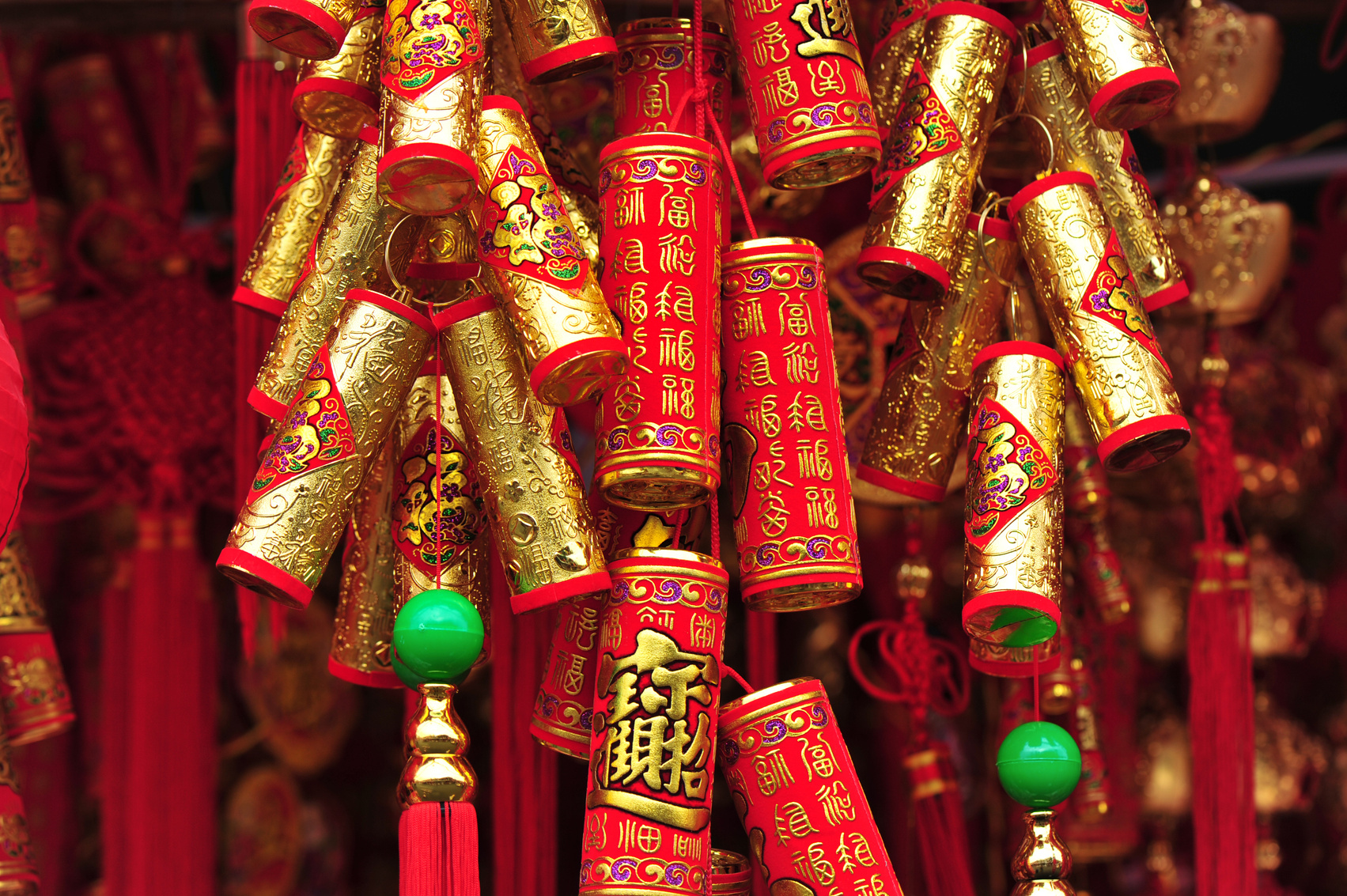chinese decoration fire crackers